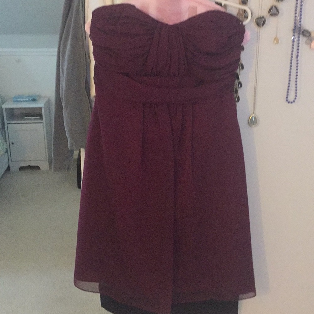 Burgundy Alvina Valenta Bridesmaid dress